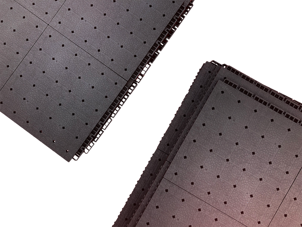rubber sports tile grey